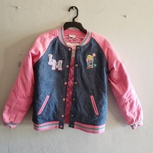 Lizzie McGuire Varsity Denim Pink Jacket